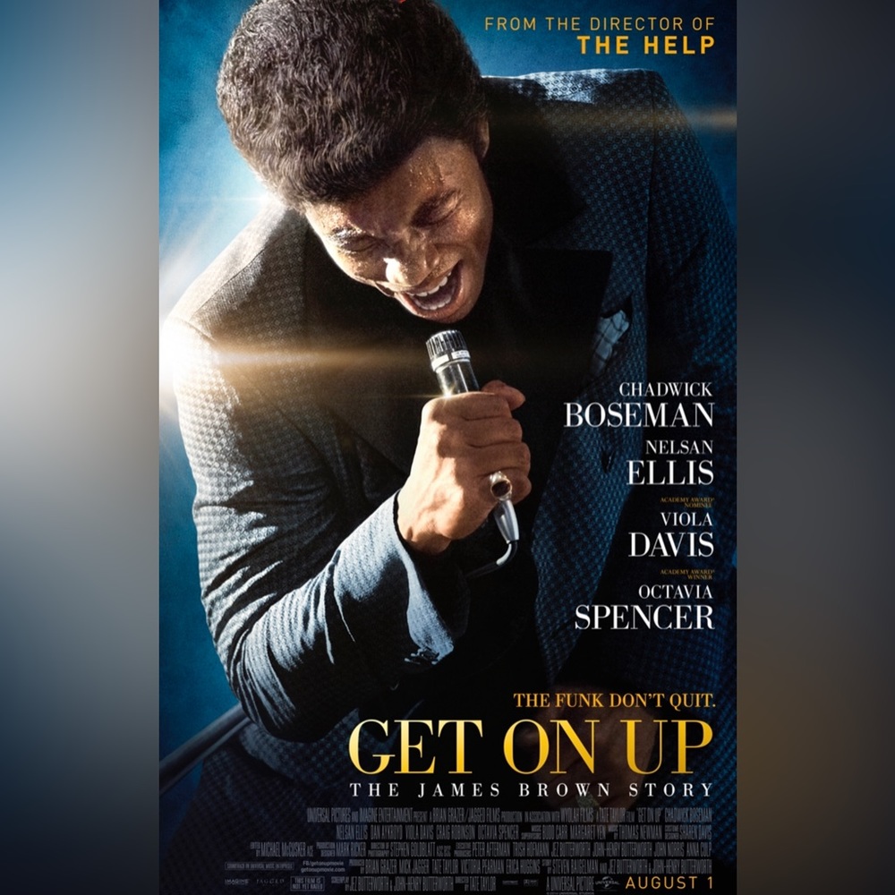Get On Up (2014) Original D/S Movie Poster 27x40 Chadwick Boseman Viola Davis